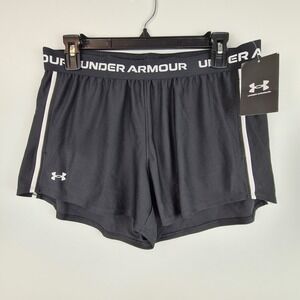 Under Armour Women's UA Tech Play Up Training‎ Shorts (Black) Med New w/ Tags